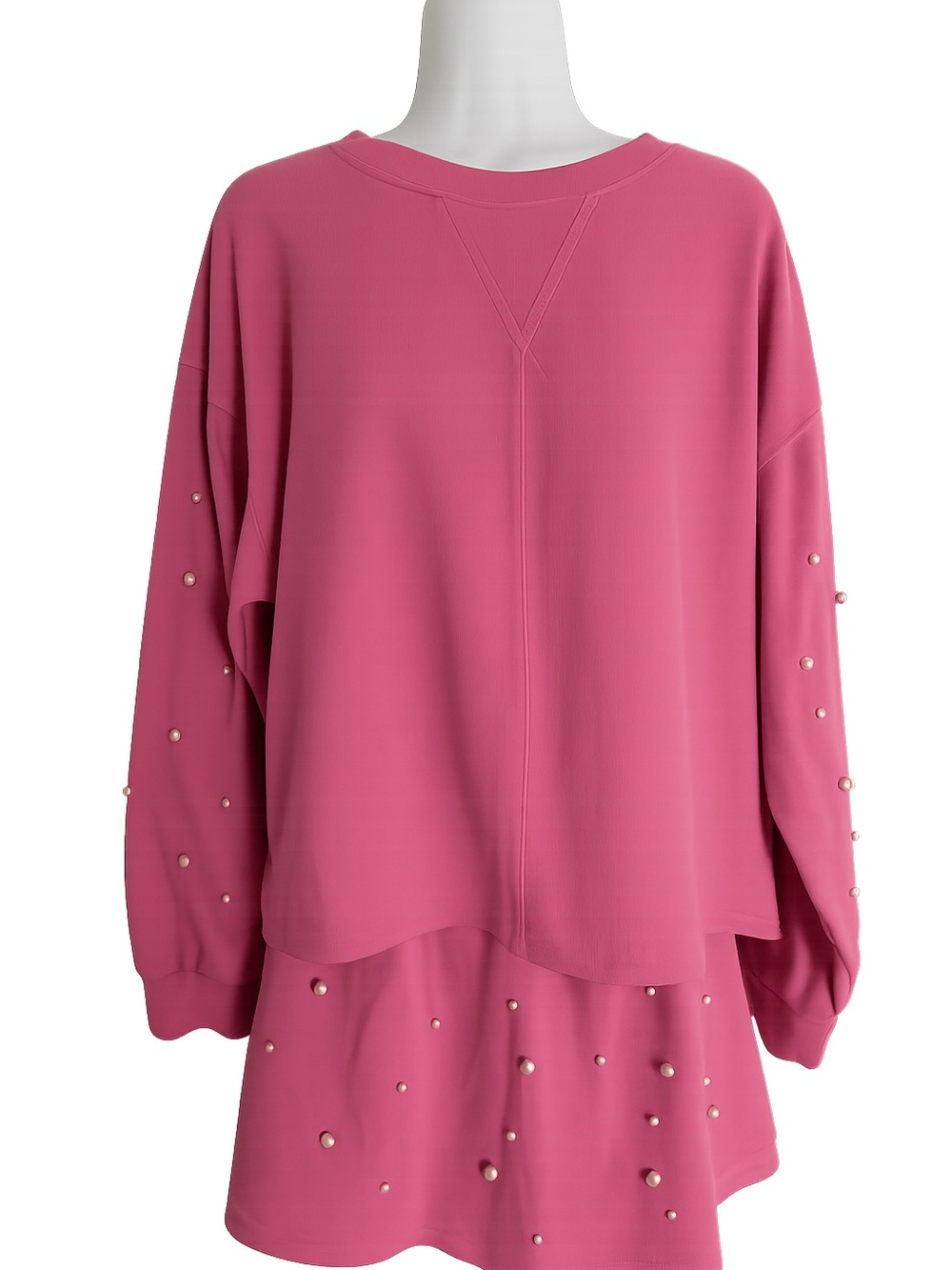 She + Sky Pink Pearl-Embellished Skort